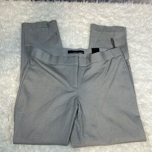 NWT sz 8 grey herringbone Alex Pant Modern fit stretch slacks